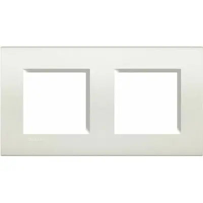 Assiette carrée Livinglight blanche 2 x 2 modules LNA4802M2BI
