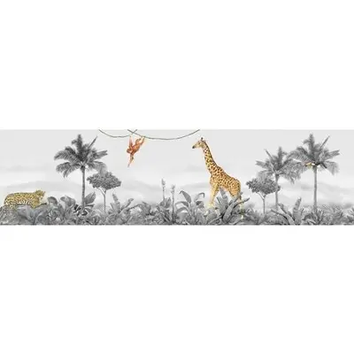 Frise de papier peint adhésive animaux de la jungle - 9.7 x 500 cm de Sanders & Sanders