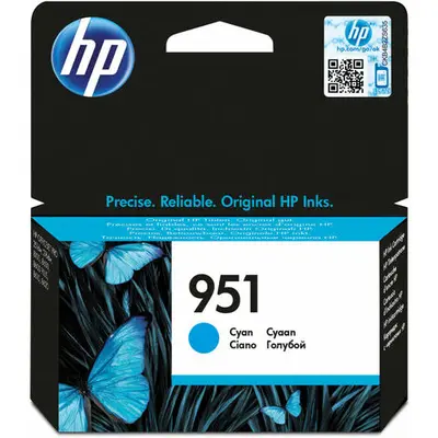 Hewlett Packard HP 951 Cartouche d’Encre Cyan Authentique (CN050AE) (CN050AE301)