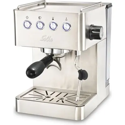 [JAMAIS UTILISE] Solis Machine à espresso - Solis - Barista Gran Gusto 1014 - Machine à café à grains - Argent