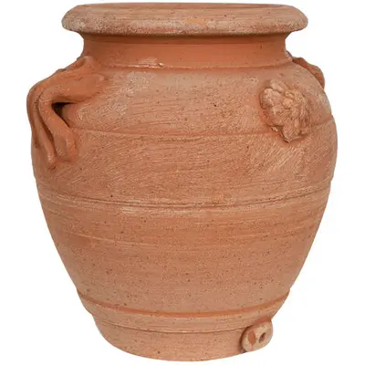 Pot en terre cuite pour plantes Jardinière extérieure et intérieure Pots de fleurs avec poignées Décoration de jardin Jarre
