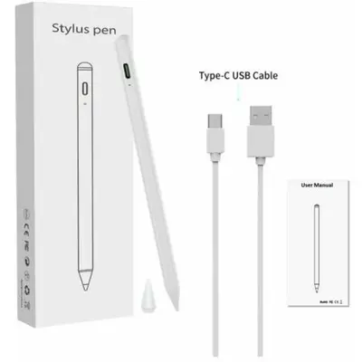 Stylet Tactile iPad - Fonction de Détection d'Inclinaison, Adapté aux Tablettes Apple (Blanc)