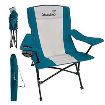 Chaise de camping pliante - Kolari - avec porte-gobelet, sac de transport