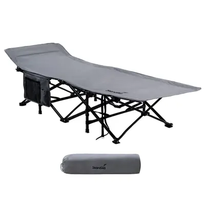 Lit de Camp Erola - lit d'appoint Camping Pliant - 190 x 68 cm - jusqu'à 150 kg