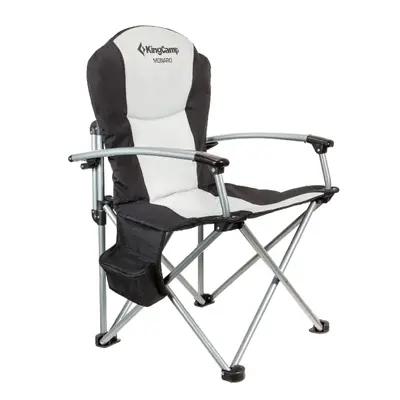 Chaise de camping pliante à dossier haut jardin pêche sac isotherme 160kg