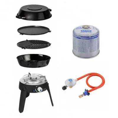 PACK CADAC barbecue gaz safari chef 30 + détendeur + cartouche de gaz