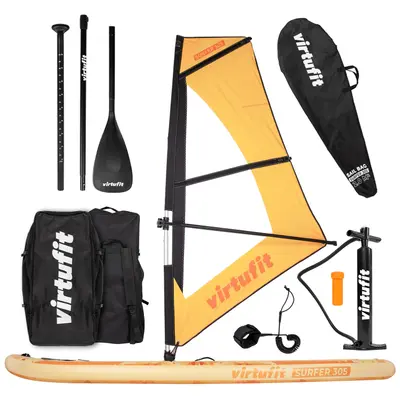 Stand up paddle - Surfer 305 - Orange - Avec voile à vent et accessoires