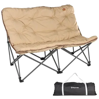 Canapé de camping Lindon Relax Double Lounge Chaise 2Personnes Pliable