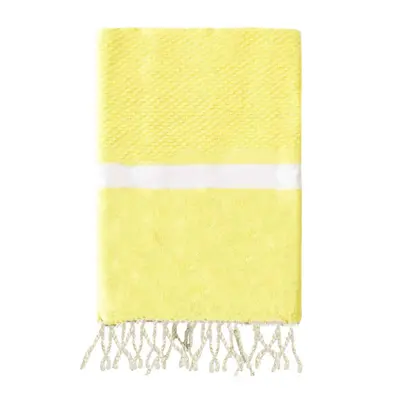 Fouta traditionnelle en coton 2x2m en nid d'abeille Melissa