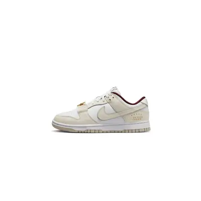 chaussures Nike Dunk Low Just Do It White Phantom