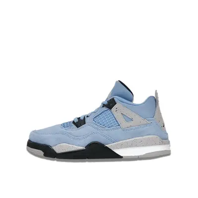 chaussures Air Jordan 4 Retro University Blue Enfant Et Bébé