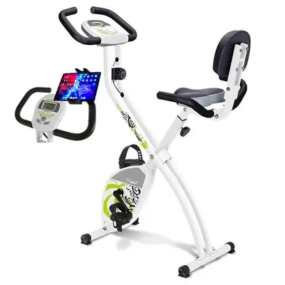 Vélo d'appartement YF91H pliable + support pour tablette/smartphone