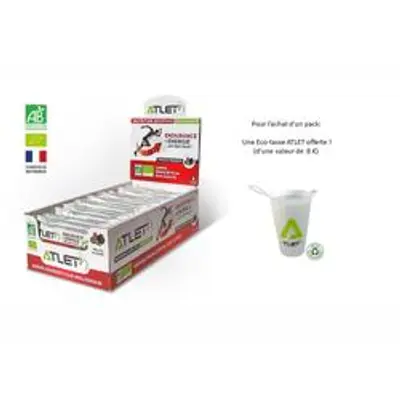 Pack barres énergétique fruits rouge 34X25G + 1 Eco-cup offert