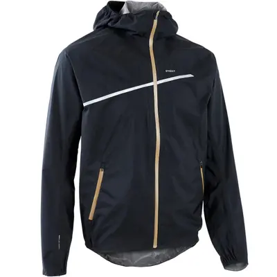 Veste imperméable de running & trail running Homme - KIPRUN Run 500 Rain Noire