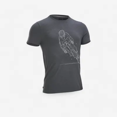 T-shirt made in france - Brigade du pavé coureur gris