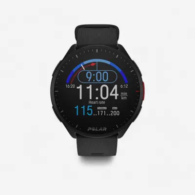 Montre connectée multisport gps cardio - POLAR PACER noire