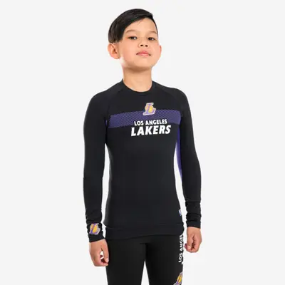 Sous-maillot basketball NBA Los Angeles Lakers Enfant - UT500 Noir