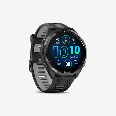 MONTRE CONNECTÉE MULTISPORT GPS CARDIO - GARMIN FORERUNNER 965 BLACK GREY