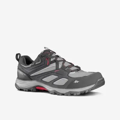 Chaussures imperméables de randonnée montagne - MH100 Gris - Homme