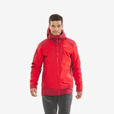 Veste imperméable d'ALPINISME Homme - ALPINISM EVO Rouge