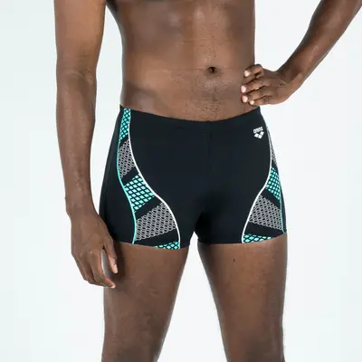 Maillot De Bain Boxer Homme ARENA Noir Bleu