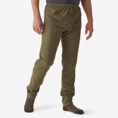 PANTALON SOUS VÊTEMENT POLAIRE 100 VERT