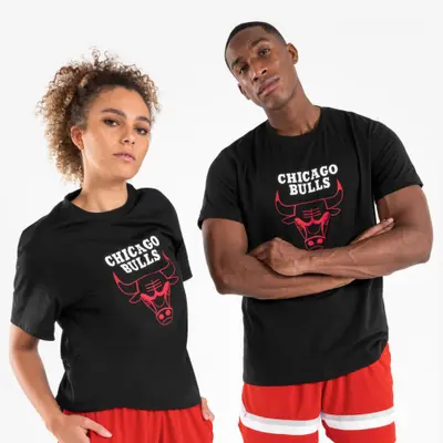 T-shirt de basketball NBA Chicago Bulls homme/femme -  TS 900 AD Noir