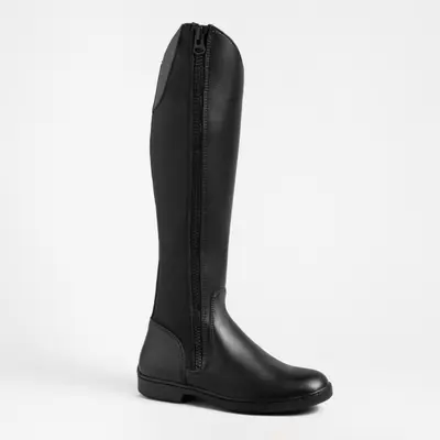 Bottes équitation adulte 500 synthétique noir