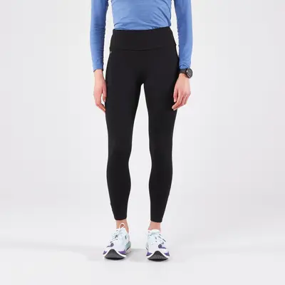 Legging de running chaud femme - KIPRUN Run 100 Warm Noir