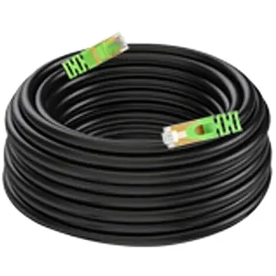 Câble Ethernet, Câble RéSeau Cat7 éTanche ExtéRieur Anti-InterféRence pour les Jeux Ps4, Xbox One, Ps3, Pc (10M)