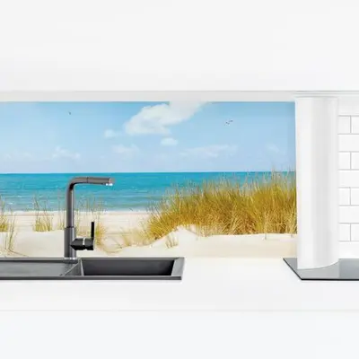 Crédence adhésive - Beach On The North Sea Dimension HxL: 40cm x 140cm Matériel: Smart