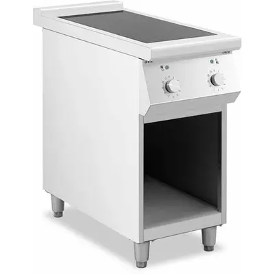 Cuisinière induction 8500 watts 2 plaques de cuisson 260 °c compartiment de rangement cuisinière électrique cuisinière à induction