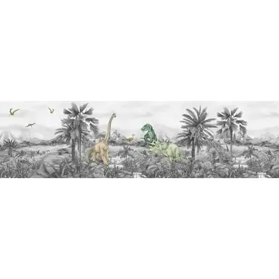 Frise de papier peint adhésive dinosaures - 13.8 x 500 cm de Sanders & Sanders