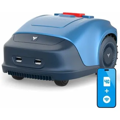 Robot tondeuse intelligent HOOKII Neomow S pour pelouse jusqu'à 1000m², Tonte parallèle, Batterie de haute capacité 4400mAh, Largeur de coupe 18cm, Rechargement automatique, 4G WIFI Bluetooth