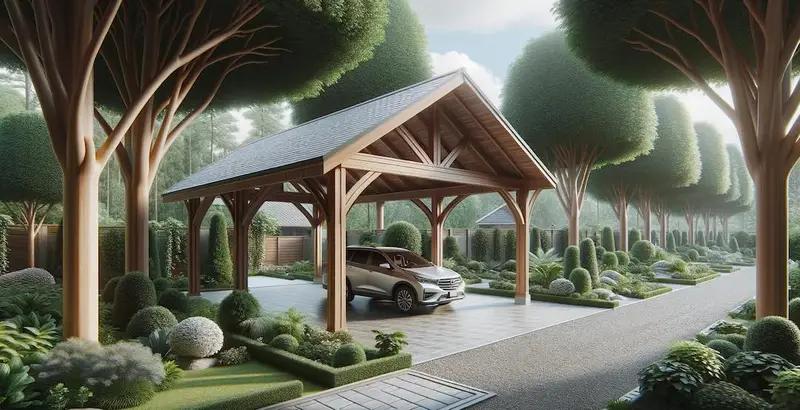 Carport en bois