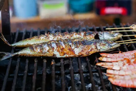 Poisson au barbecue