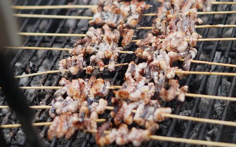 Viande exotique au barbecue